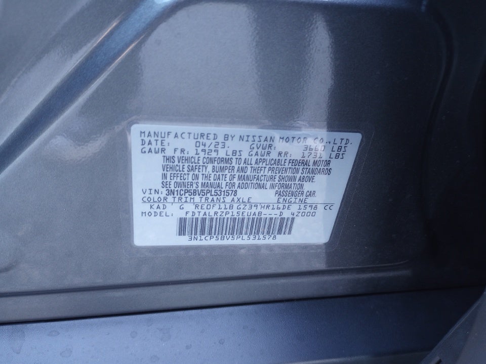 2023 Nissan Kicks S Xtronic CVT