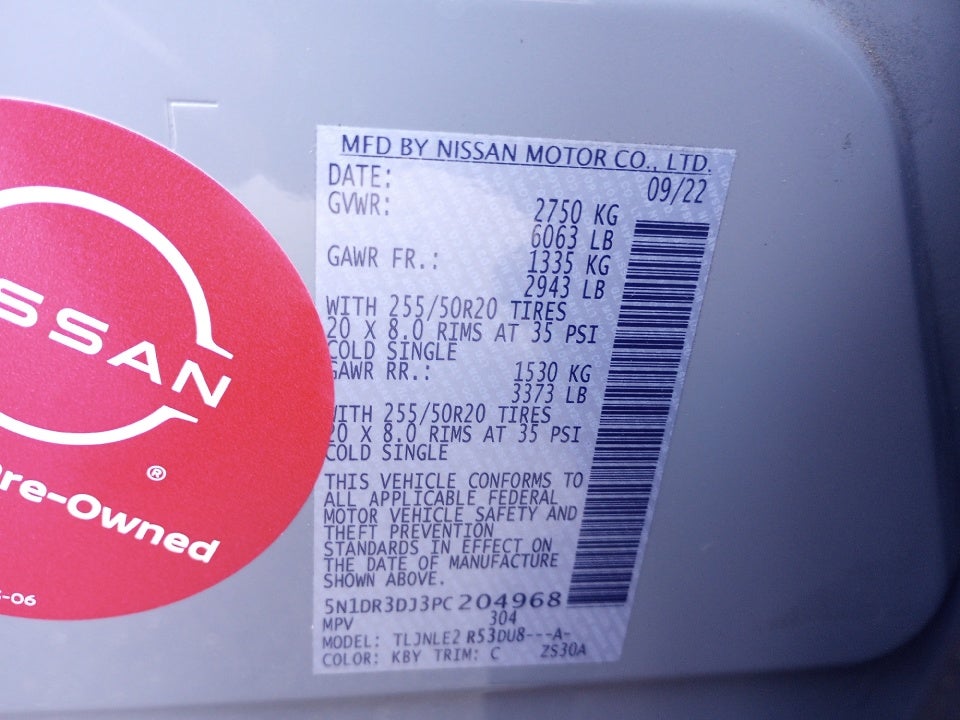 2023 Nissan Pathfinder Platinum 4WD
