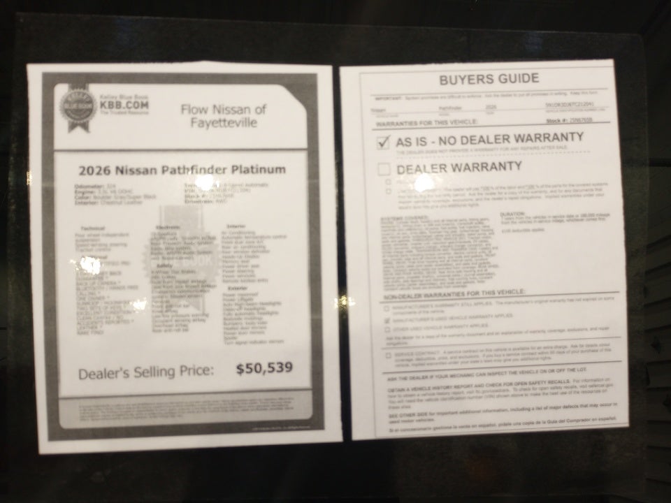 2026 Nissan Pathfinder Platinum