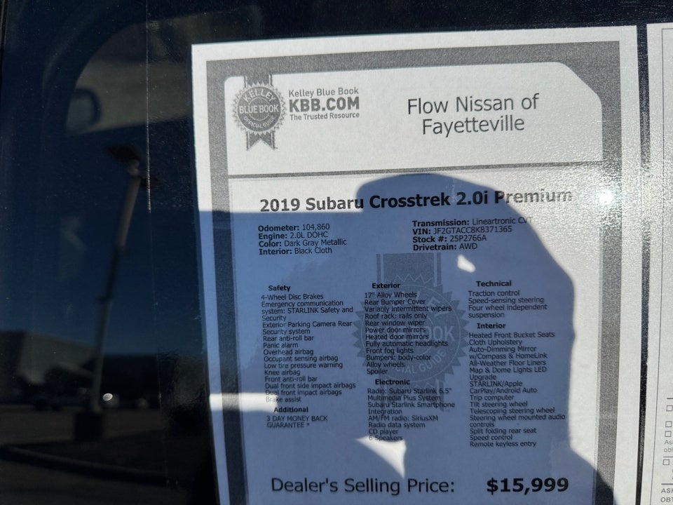 2019 Subaru Crosstrek 2.0i Premium