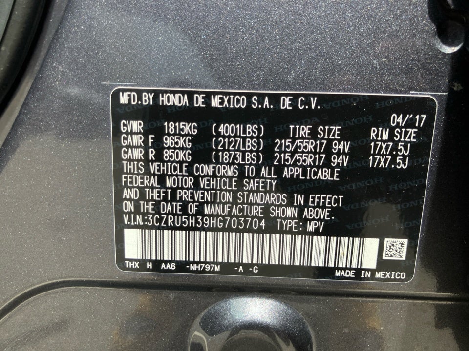2017 Honda HR-V LX