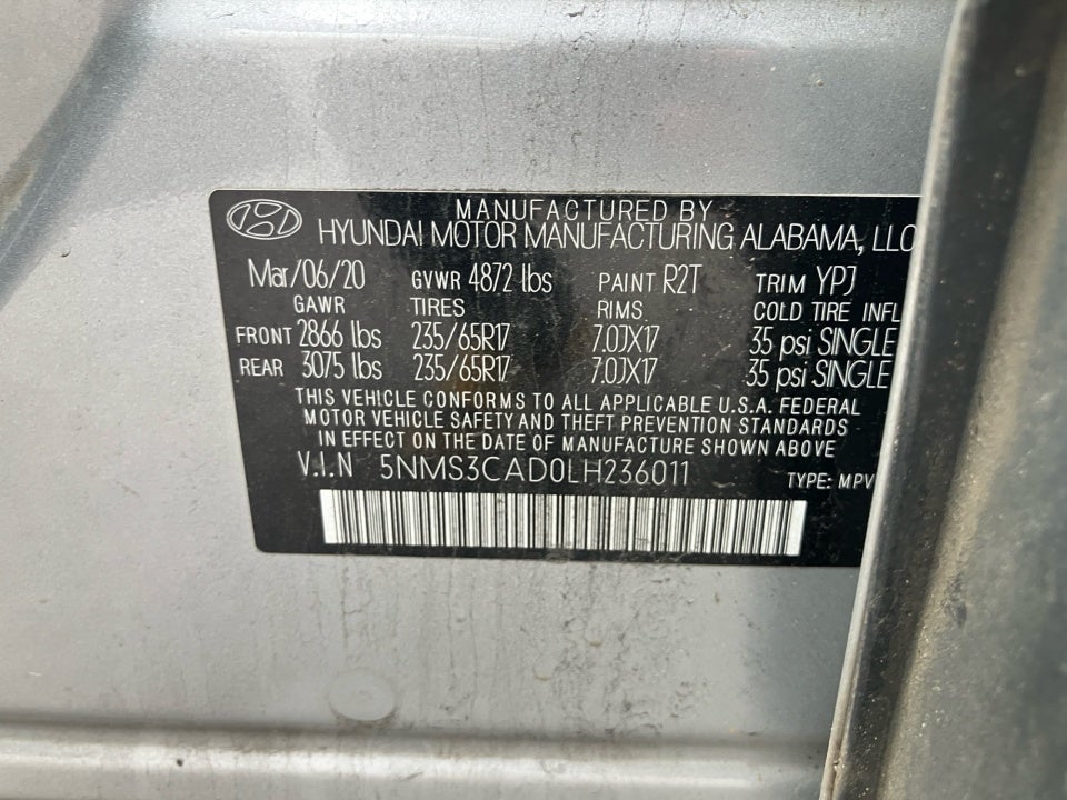 2020 Hyundai Santa Fe SEL