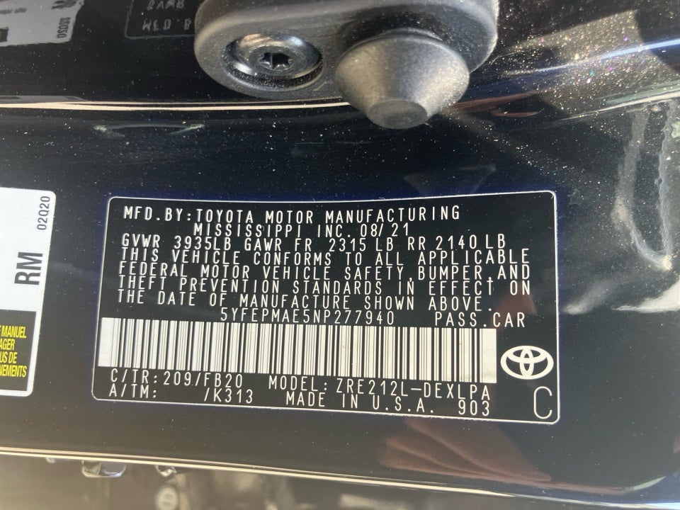 2022 Toyota Corolla LE