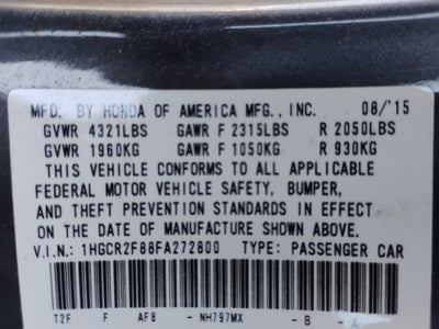 2015 Honda Accord EX-L