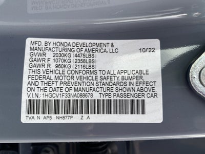 2022 Honda Accord Sport