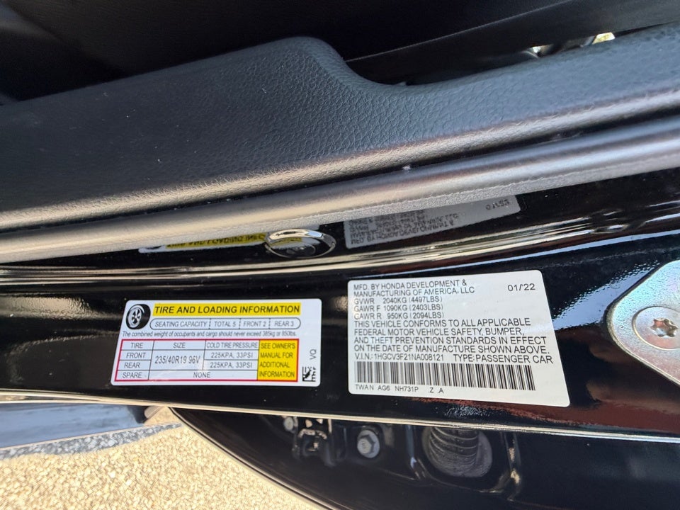 2022 Honda Accord Hybrid Sport