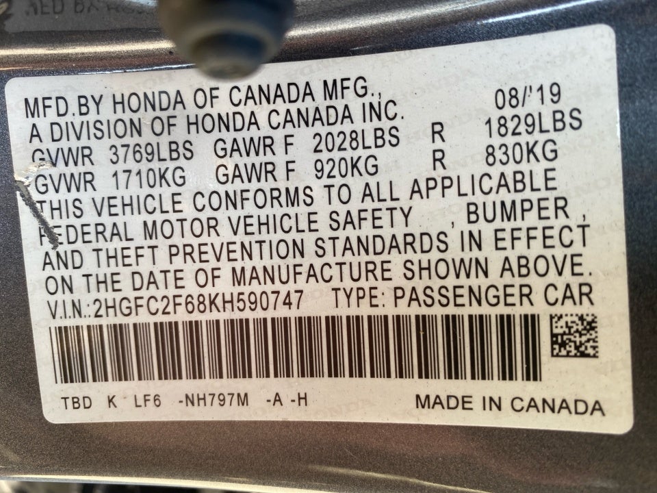 2019 Honda Civic LX