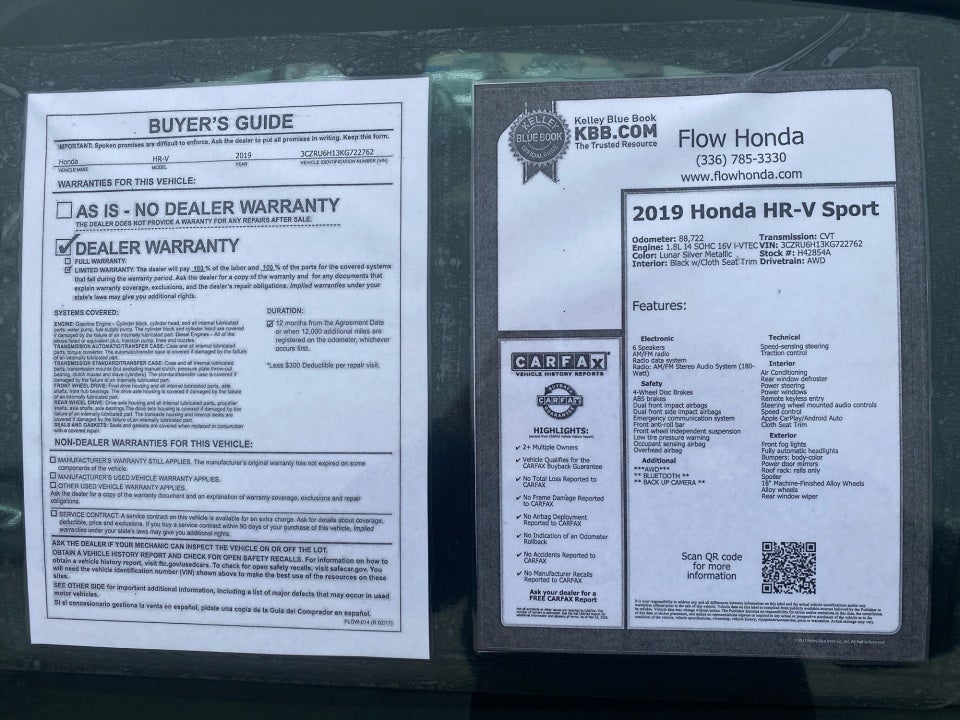 2019 Honda HR-V Sport