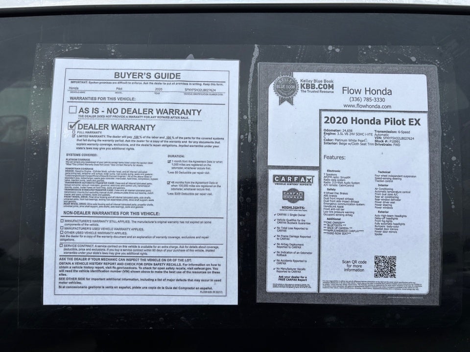 2020 Honda Pilot 2WD EX