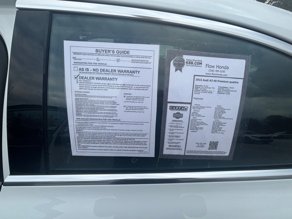 2022 Audi A3 Premium 40 TFSI quattro S tronic
