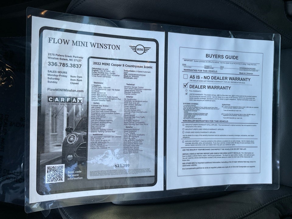 2022 MINI Countryman Cooper S