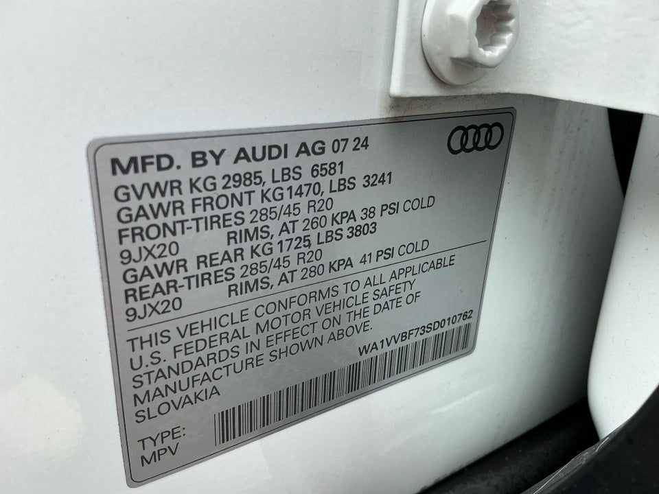 2025 Audi Q7 Prestige 55 TFSI quattro Tiptronic