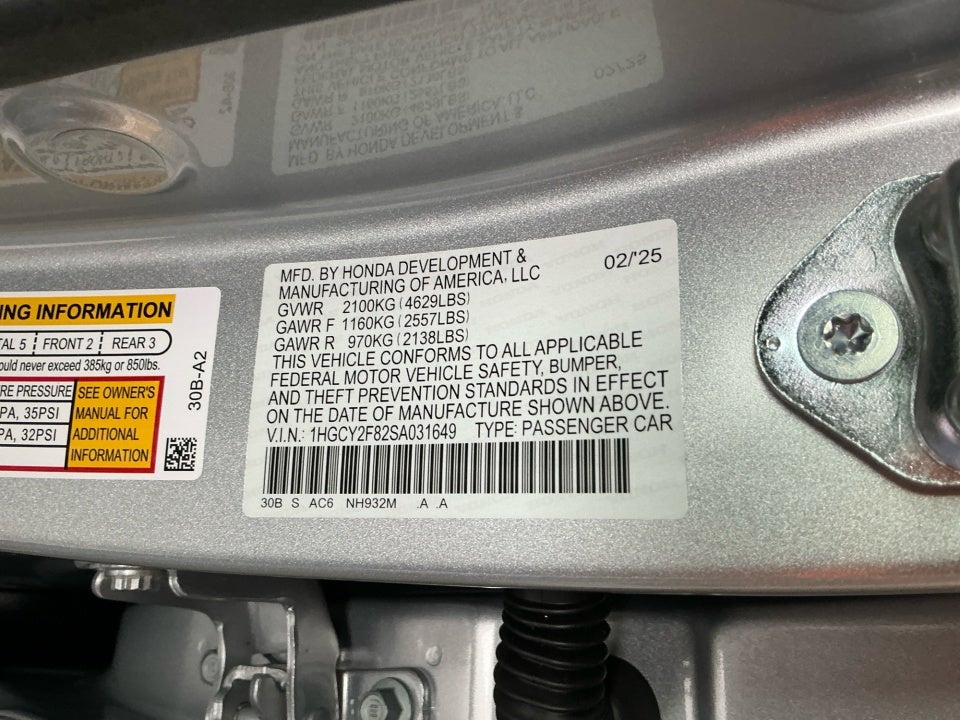 2025 Honda Accord Hybrid Touring