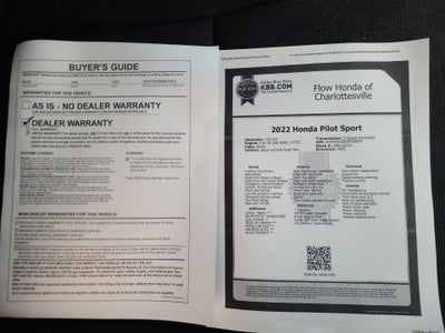 2022 Honda Pilot Sport