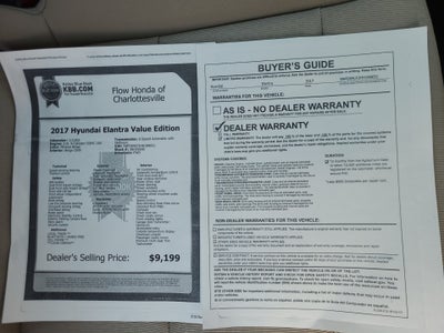 2017 Hyundai Elantra Value Edition