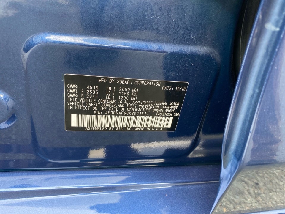 2019 Subaru Legacy 2.5i Premium