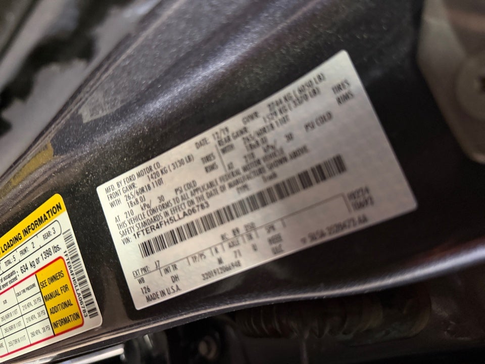 2020 Ford Ranger LARIAT