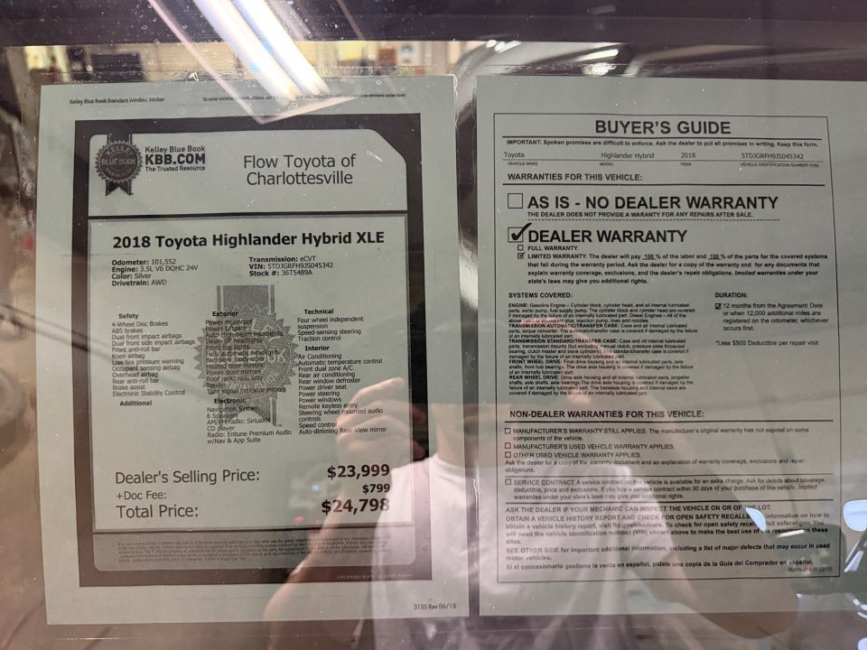 2018 Toyota Highlander Hybrid XLE