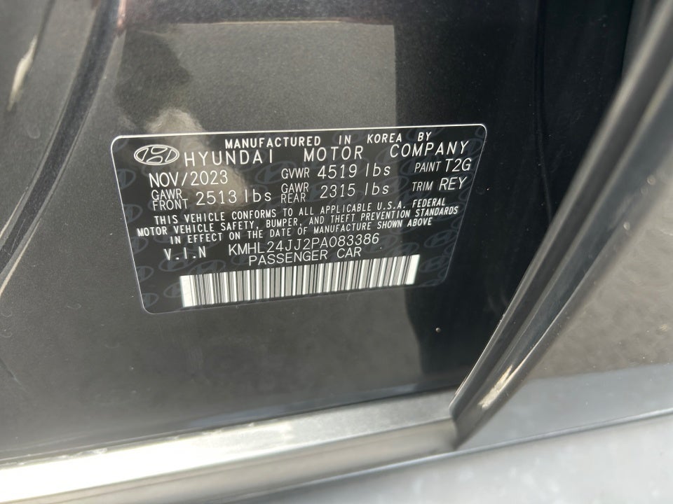 2023 Hyundai Sonata Hybrid Blue