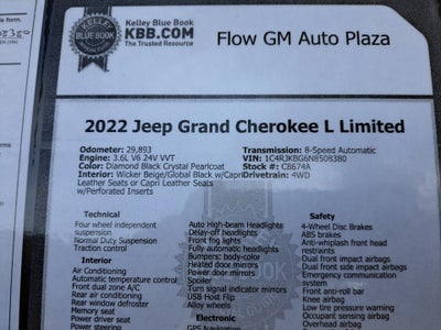 2022 Jeep Grand Cherokee L Limited 4x4