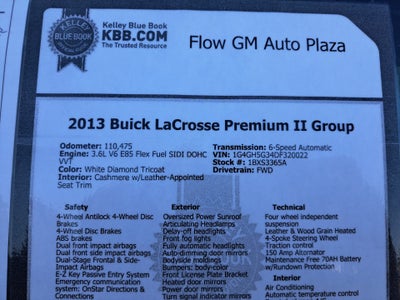 2013 Buick LaCrosse Premium 2 Group