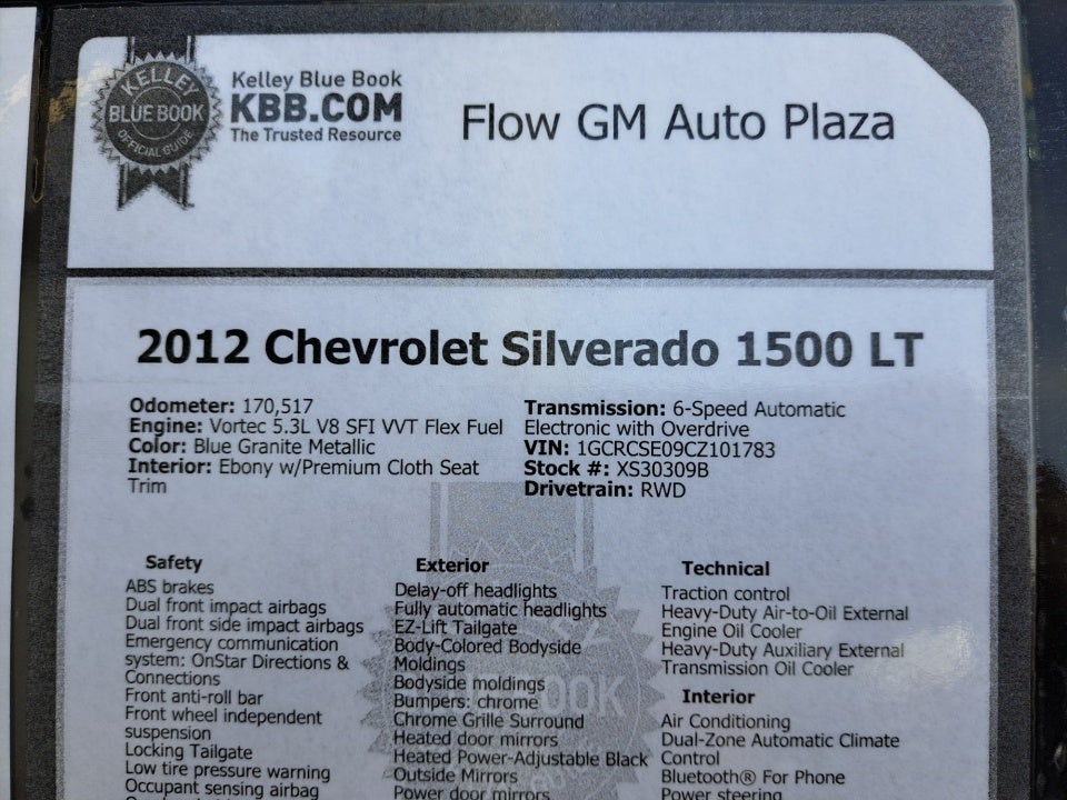 2012 Chevrolet Silverado 1500 LT