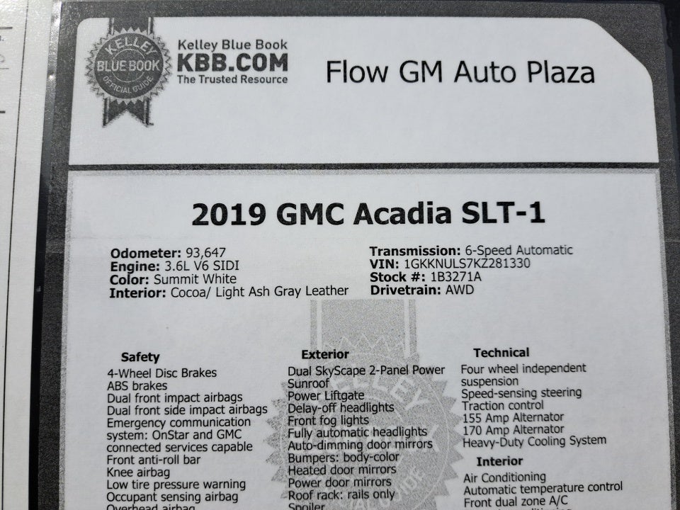 2019 GMC Acadia SLT-1