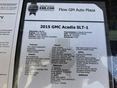 2015 GMC Acadia SLT
