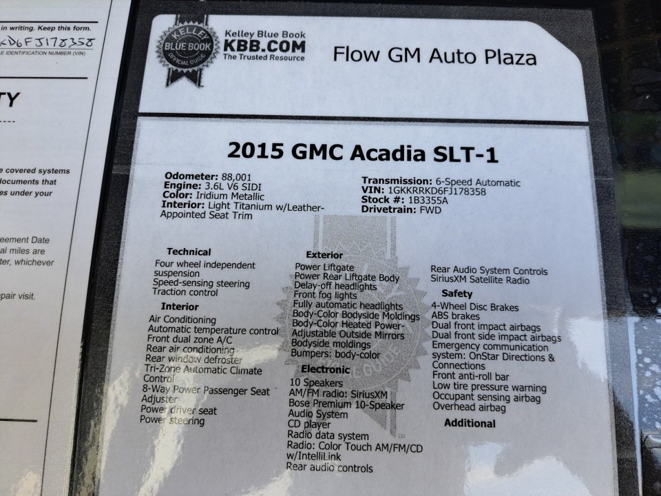 2015 GMC Acadia SLT