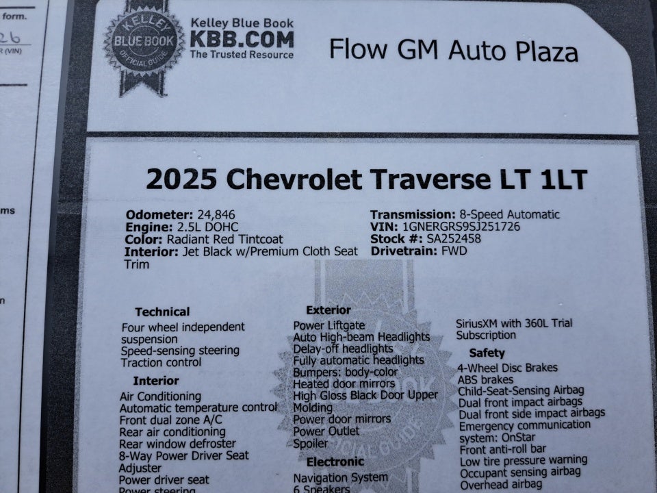 2025 Chevrolet Traverse FWD LT