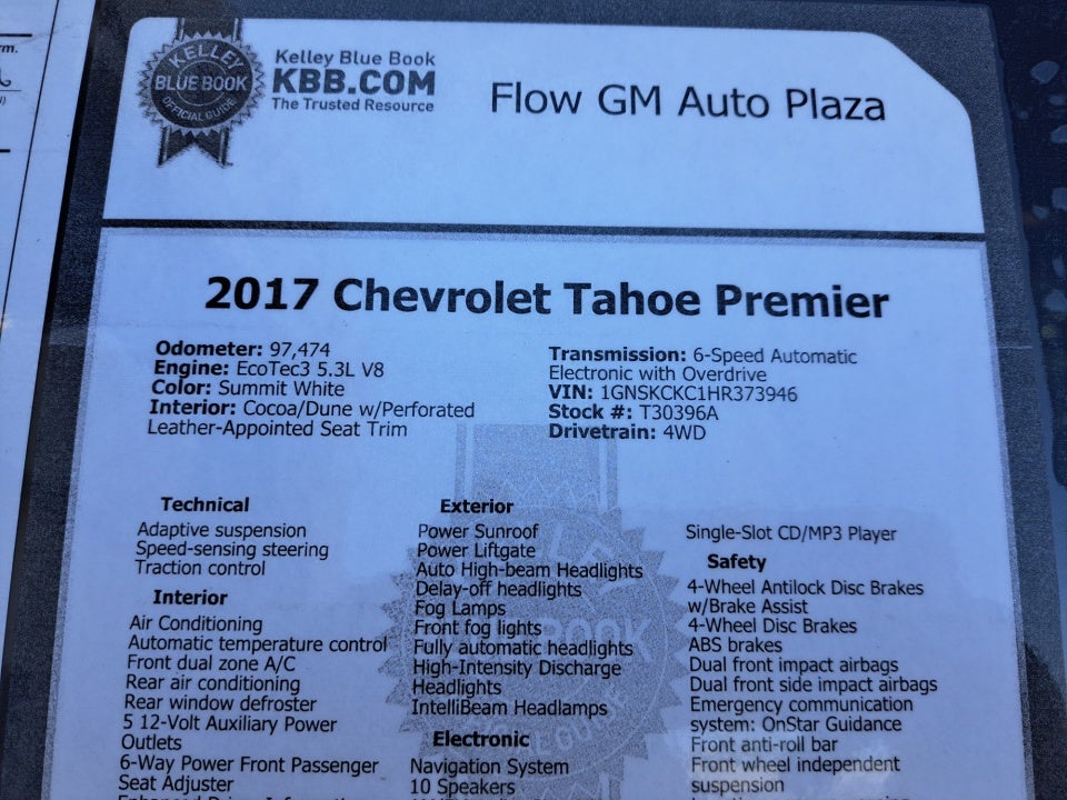 2017 Chevrolet Tahoe Premier
