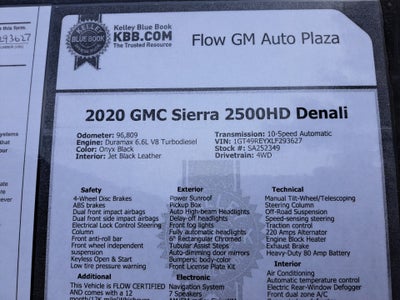 2020 GMC Sierra 2500HD 4WD Crew Cab Standard Bed Denali