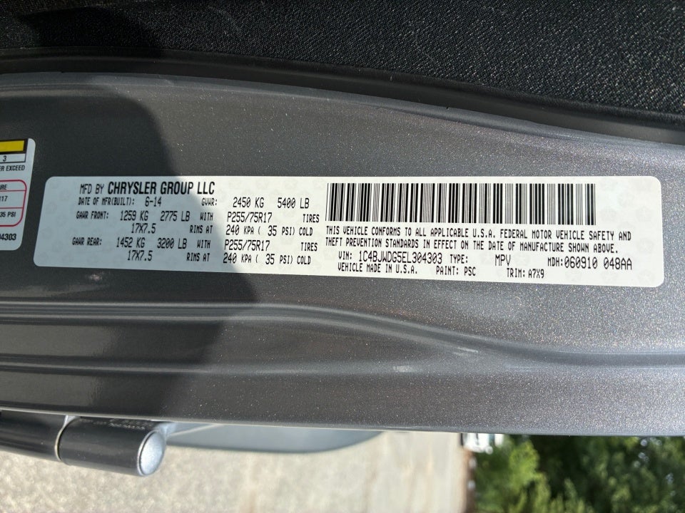 2014 Jeep Wrangler Unlimited Sport