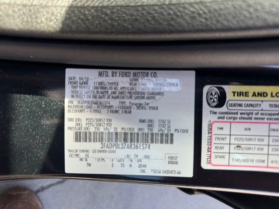 2010 Ford Fusion Hybrid Hybrid