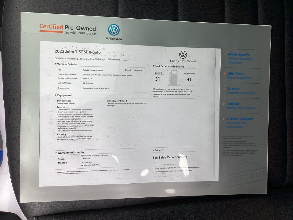 2023 Volkswagen Jetta 1.5T SE