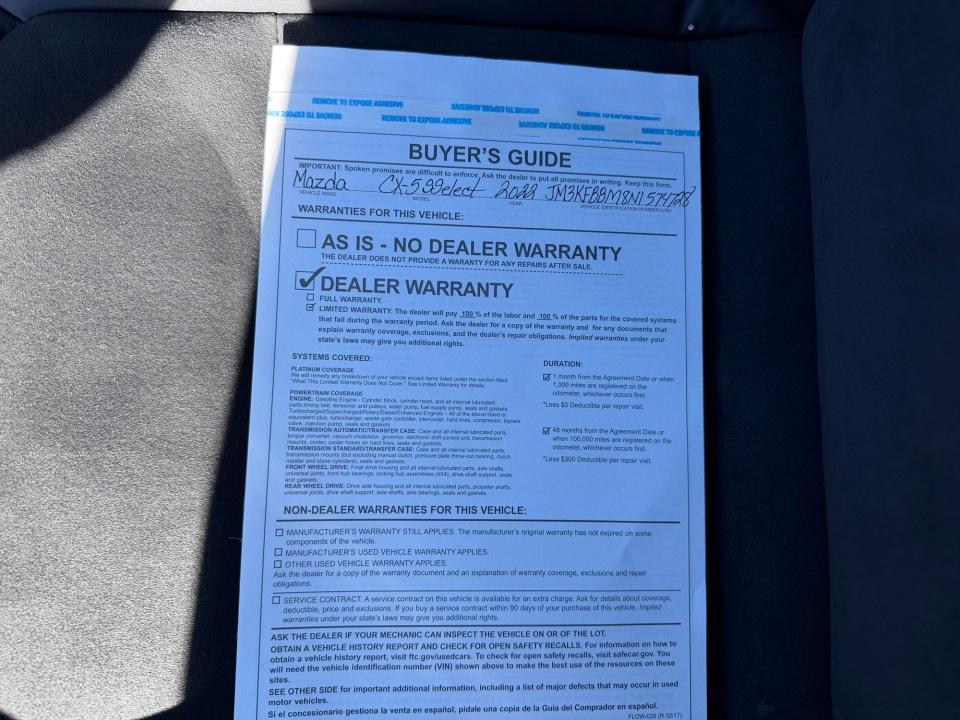 2022 Mazda Mazda CX-5 2.5 S Select Package