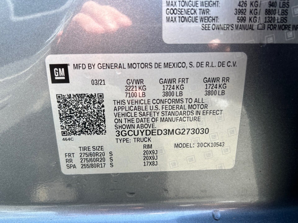 2021 Chevrolet Silverado 1500 4WD Crew Cab Short Bed LT