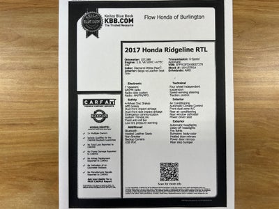 2017 Honda Ridgeline RTL