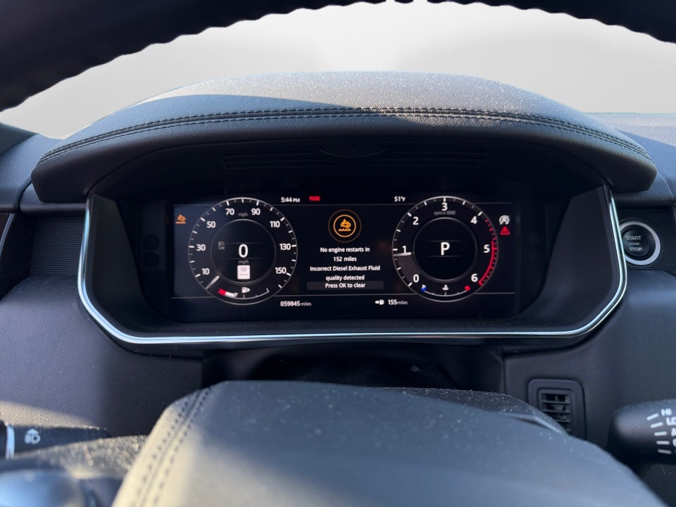 2019 Land Rover Range Rover 3.0L V6 Turbocharged Diesel HSE Td6