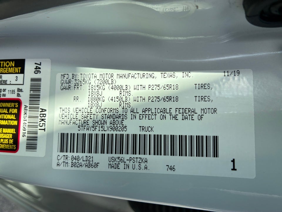 2020 Toyota Tundra 1794 Edition
