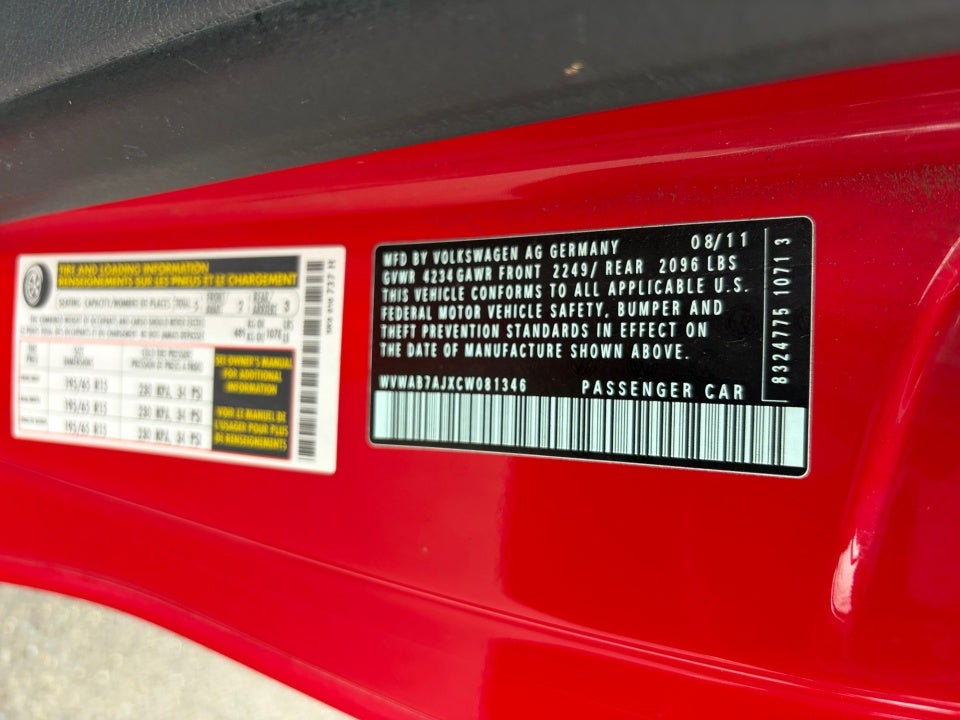 2012 Volkswagen Golf 2.5L 2-Door