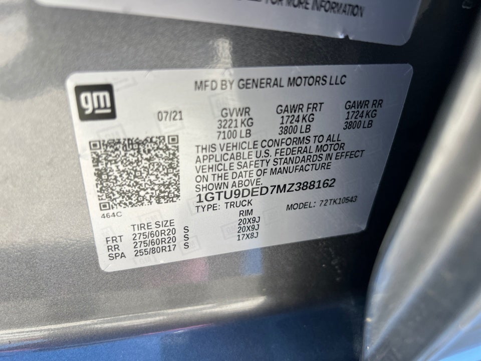 2021 GMC Sierra 1500 4WD Crew Cab Short Box SLT