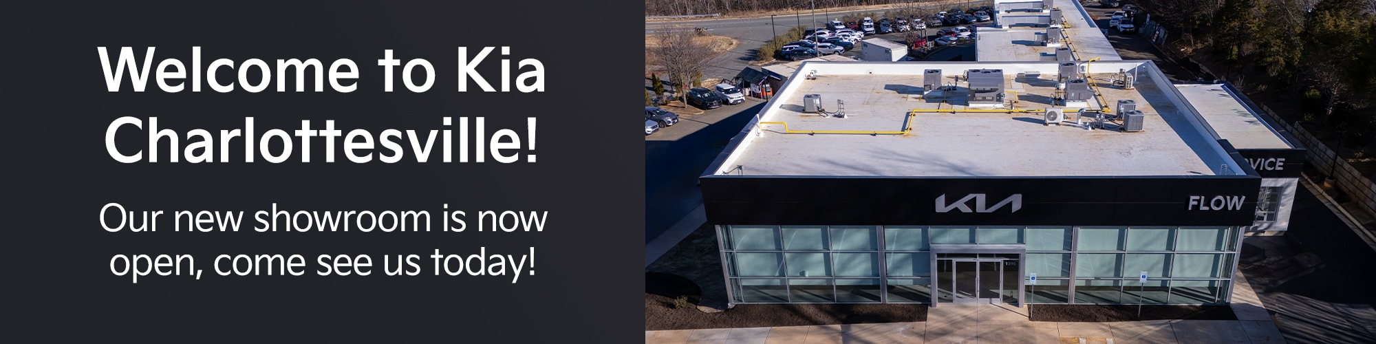 Our new showroom is open at Flow Kia of Charlottesville in Charlottesville VA